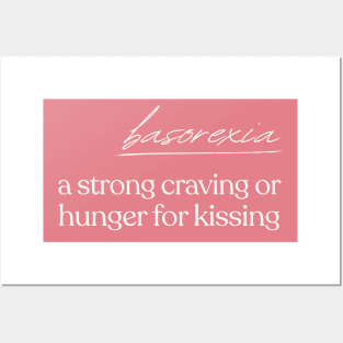 Basorexia / Kissing Lover Definition Posters and Art